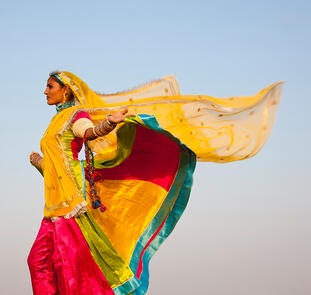 Indien - Wo Frauen die Farben des Lebens tragen